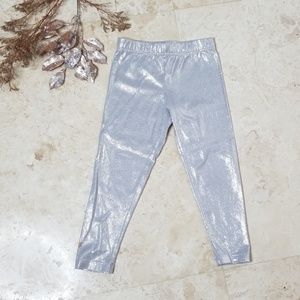 365 KIDS METALLIC Silver Leggings 5